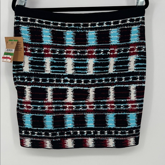 RACHEL Rachel Roy Black and Blue Patterned Pencil Skirt Women’s Large - Picture 5 of 5